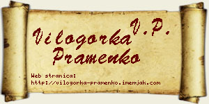 Vilogorka Pramenko vizit kartica